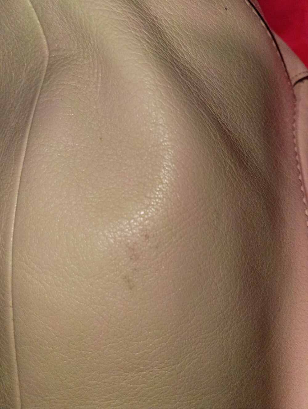 Coach Kristin Spectator Cream Leather Shoulder Bag with Silver Chain Hardware - Picture 7 of 11